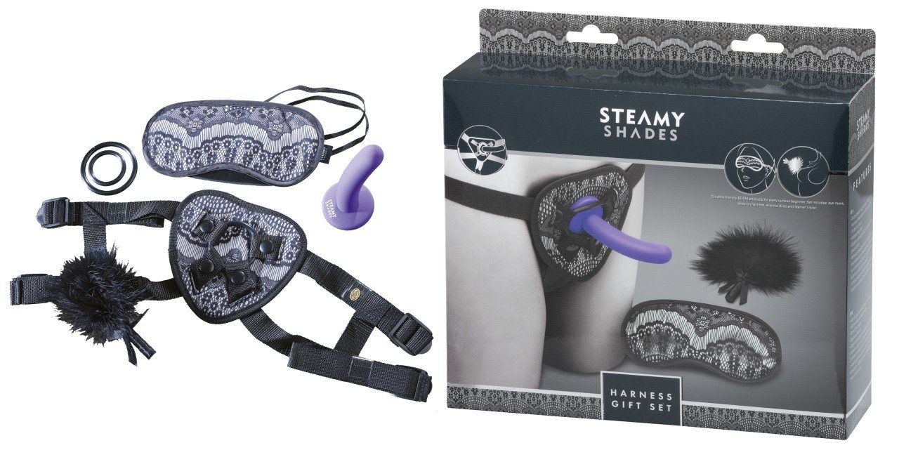STEAMY SHADES Strap-on-Dildo STEAMY SHADES Harness Gift Set