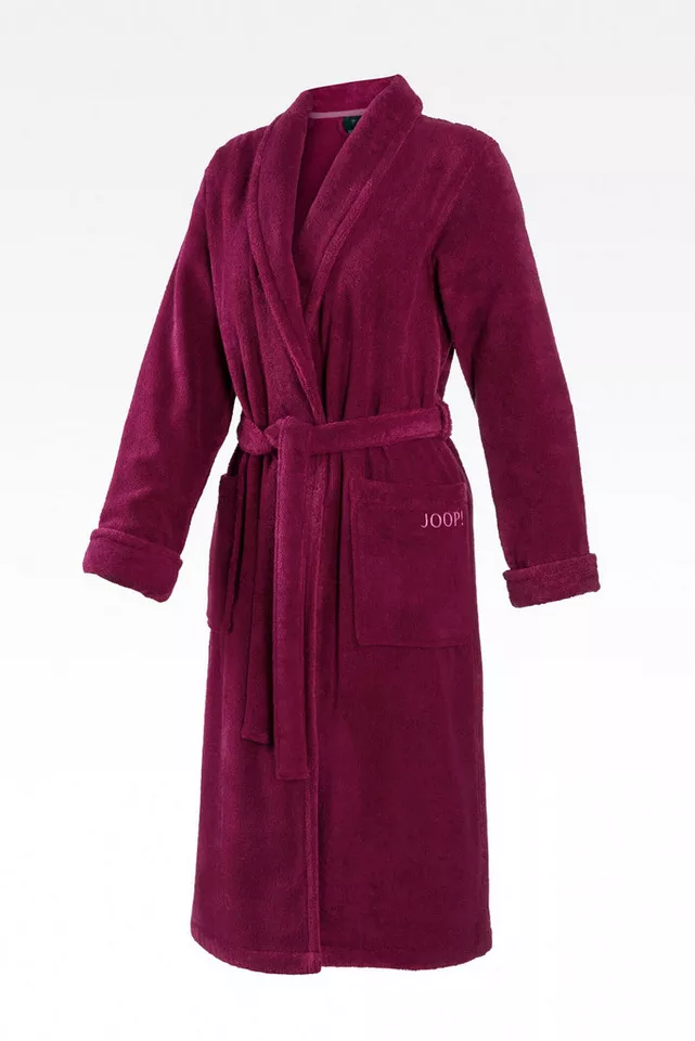 Joop! Bademantel JOOP! LIVING - BADEMANTEL Damen-Schalkragen, Textil
