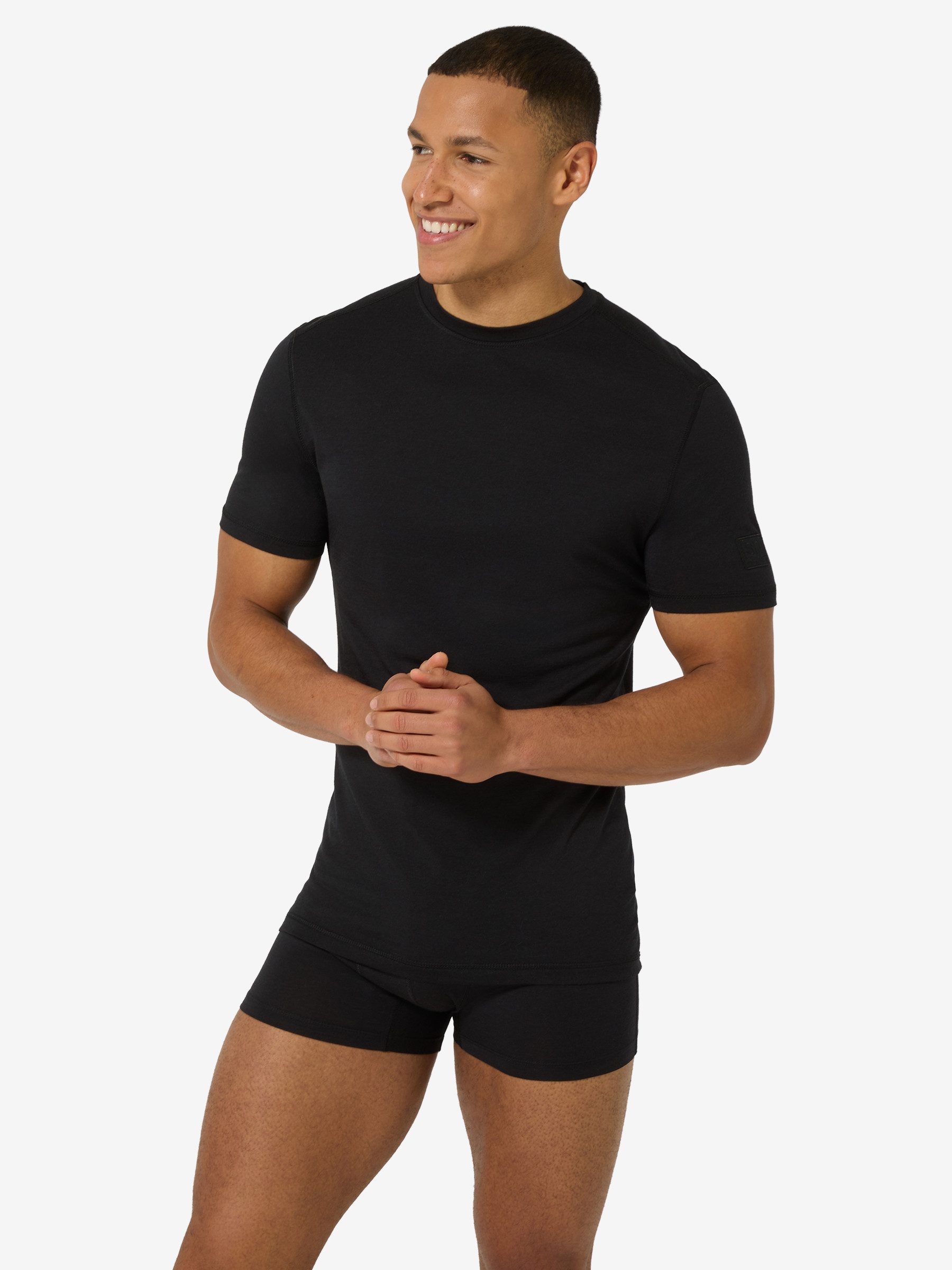 SUPER.NATURAL Funktionsshirt für Herren, nachhaltig, Merino M BIO BASE TEE nachhaltig, atmungsaktiv