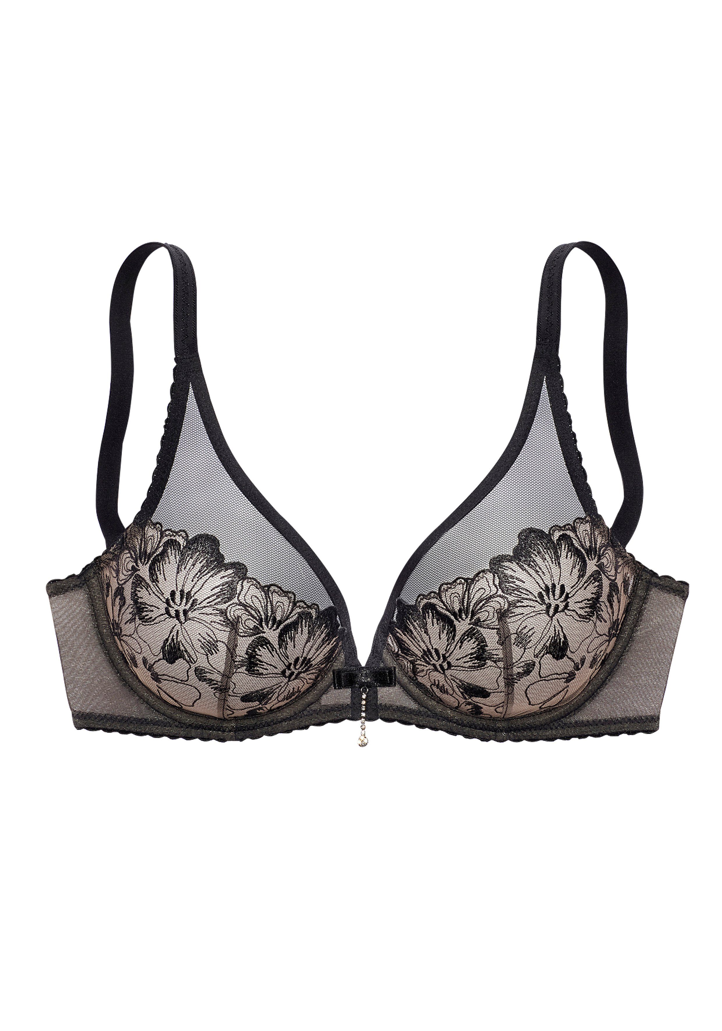 JETTE Bügel-BH in einzigartigem Blumen-Design, sexy Dessous – Bild 2 von 5