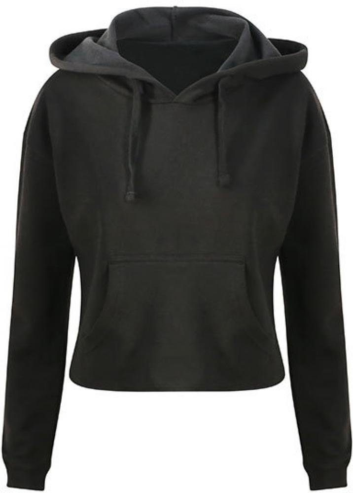 Kapuzenpullover Damen Cropped Hoodie - Weiche Baumwollaußenseite