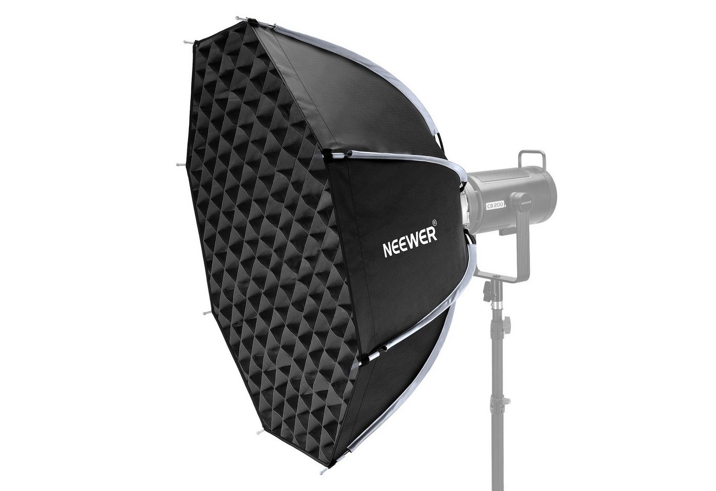 Neewer Softbox NS35P 90cm Octagon Softbox, mit Honeycomb Gitter, Bowens Mount, Schnelles Lösen und Zusammenklappen, Achteckige Softbox für CB60 Q4