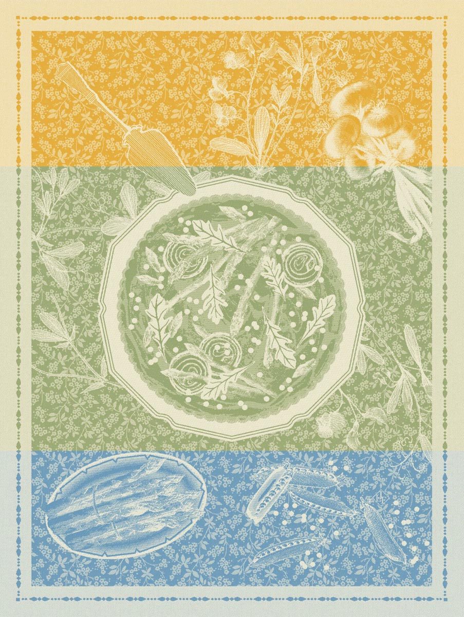 Le Jacquard Francais Geschirrtuch Geschirrtuch Tarte Printanière Rafraichissante 60x80 cm, (1-tlg., 1 x Geschirrtuch), jacquard-gewebt