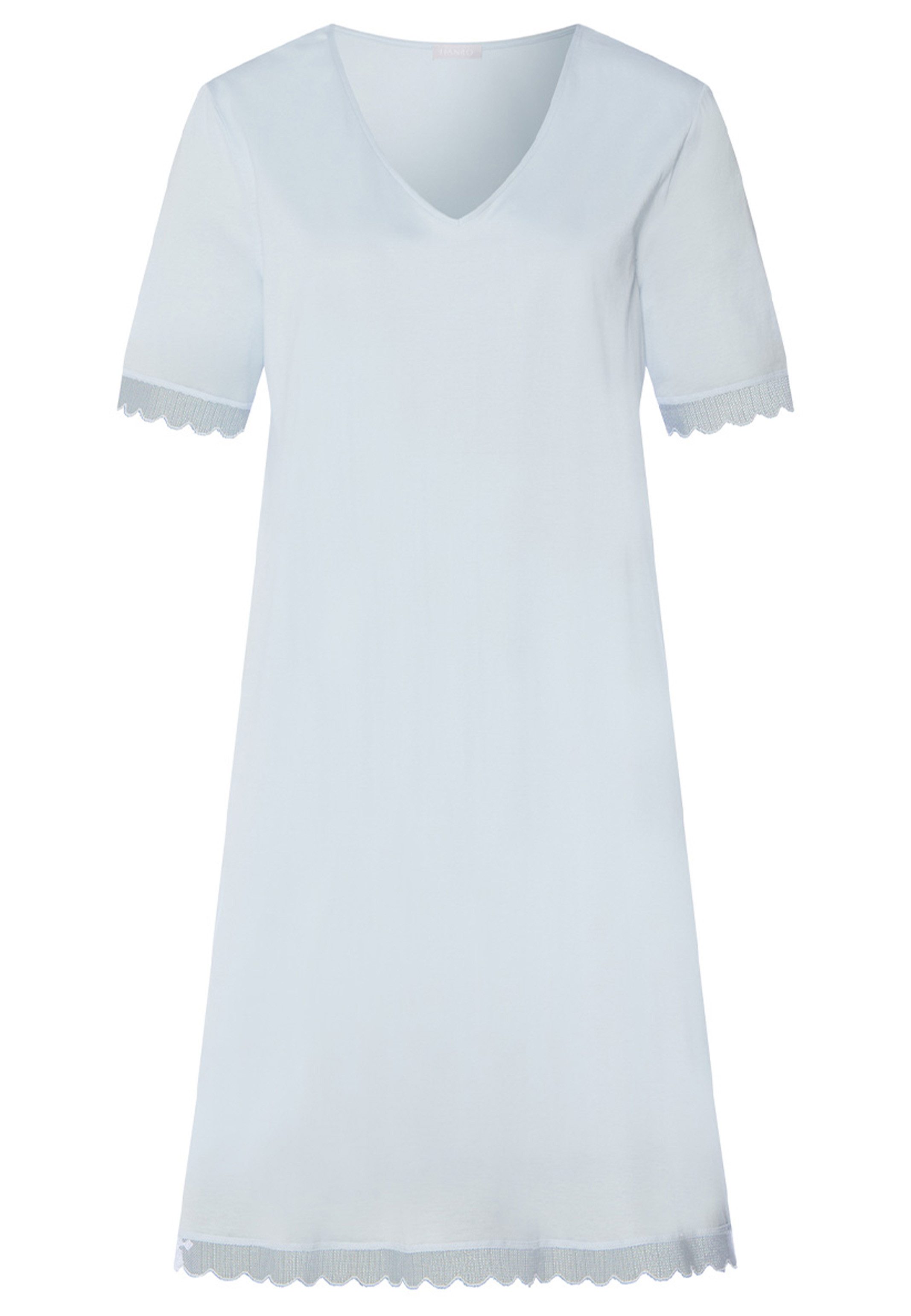 Hanro Nachthemd Inaya (1-tlg) Nachthemd - Baumwolle - Atmungsaktiv - Details aus Spitze