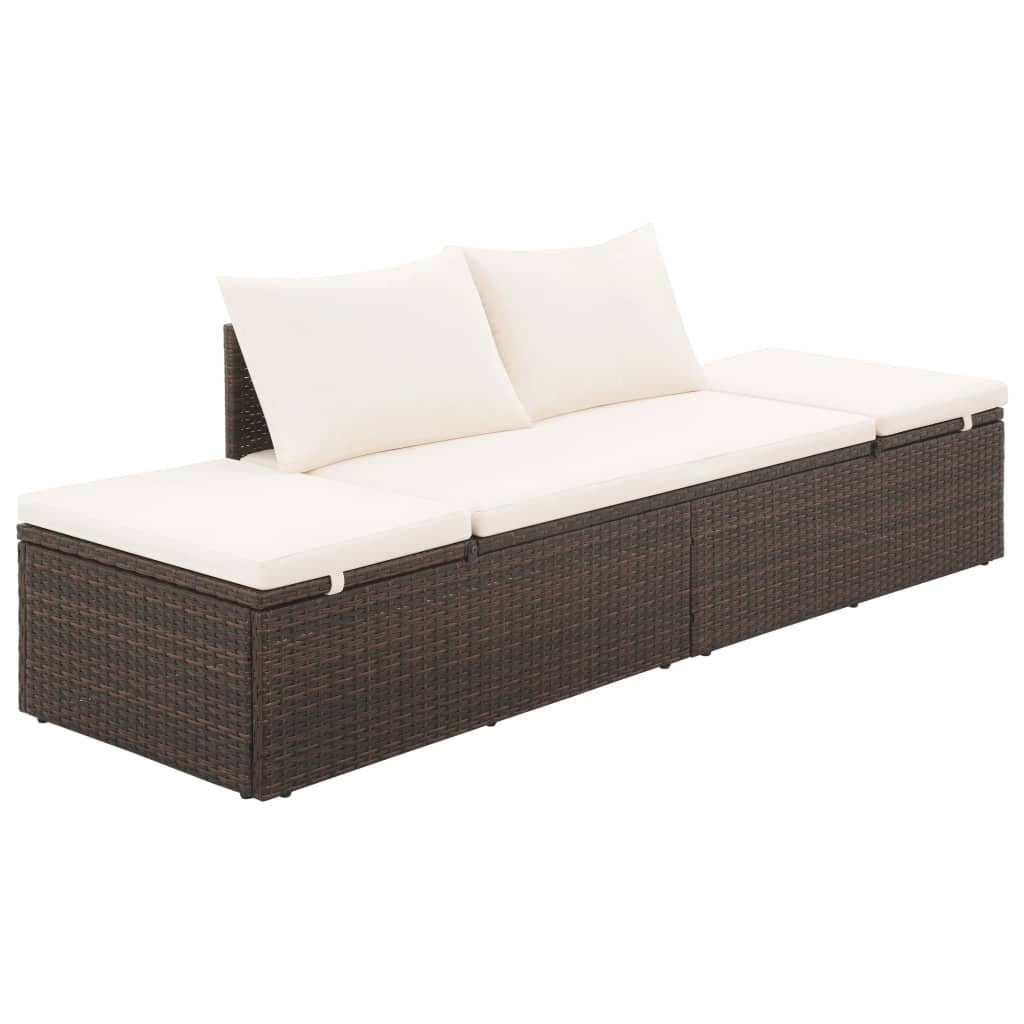 DOTMALL Gartenliege Gartenmöbel mit Sonnenliege,Polyrattan, verstellbar, günstig online kaufen