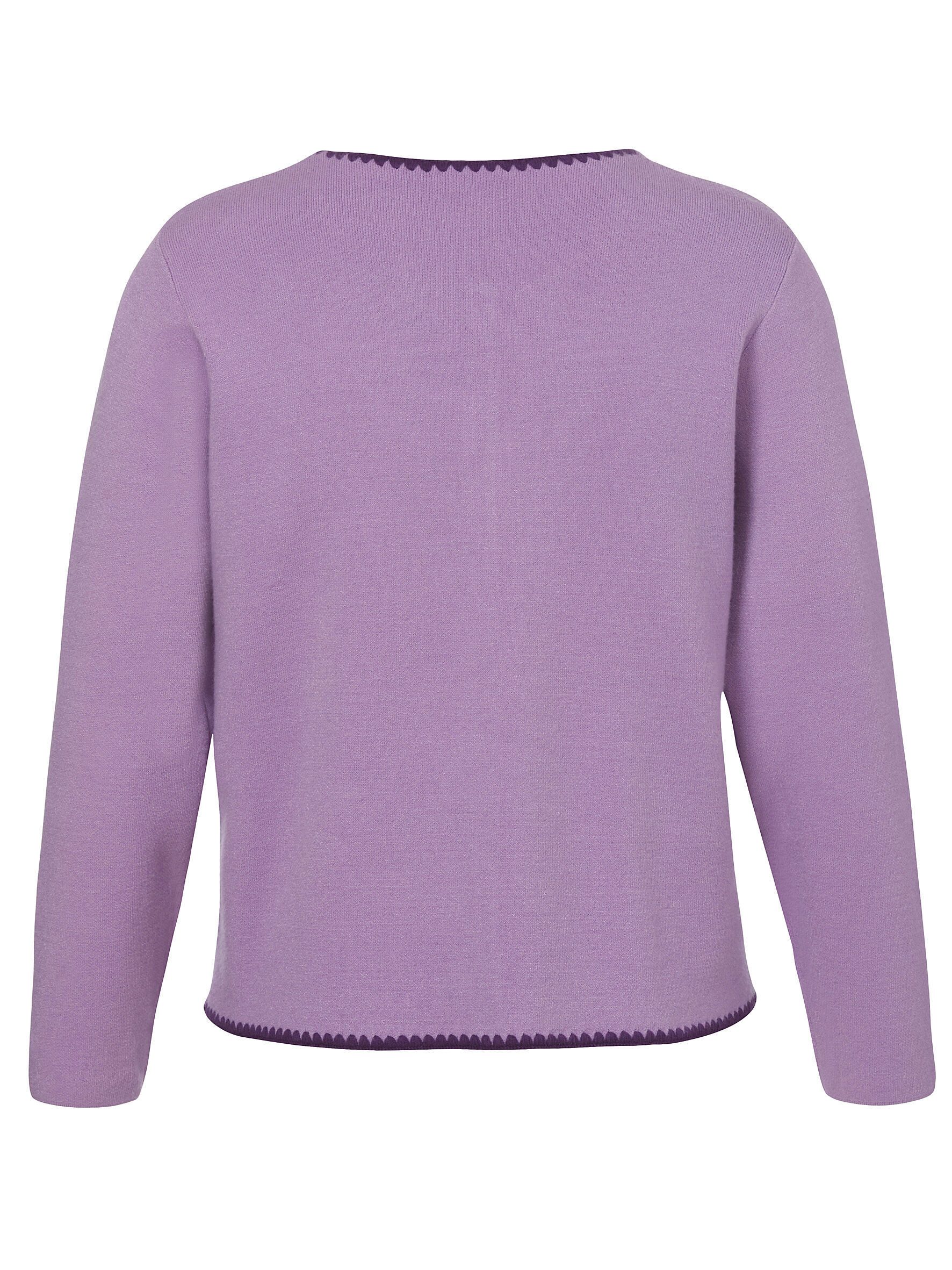 VIA APPIA DUE Strickjacke mit Kontraststreifen günstig online kaufen