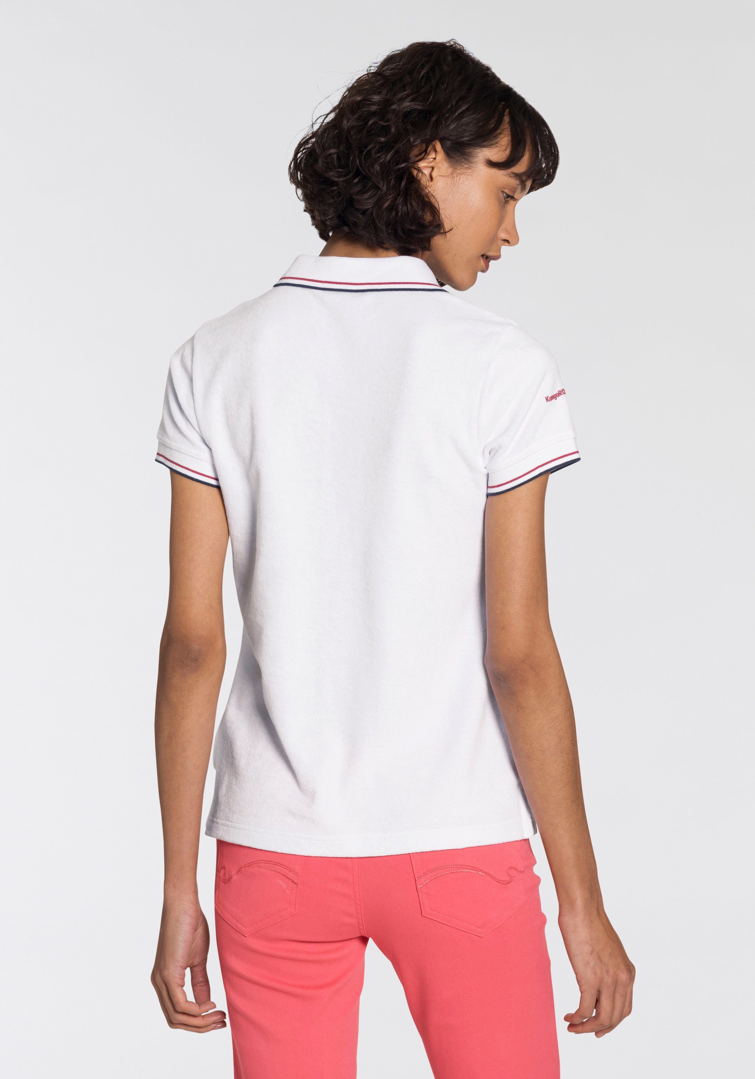 Damen Shirts KangaROOS Poloshirt aus besonders weichem Frottee auch perfekt für den Beach - NEUE KOLLETION