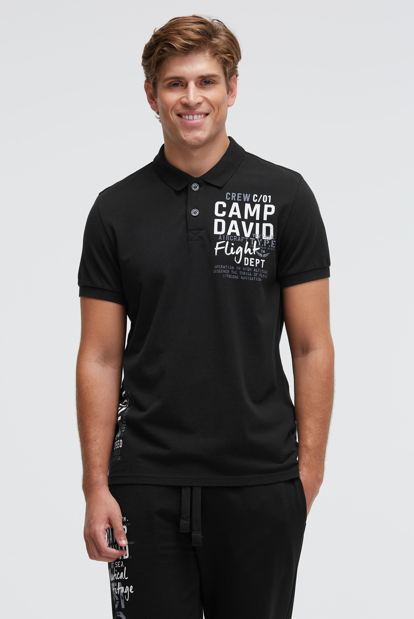 CAMP DAVID Poloshirt aus Baumwolle