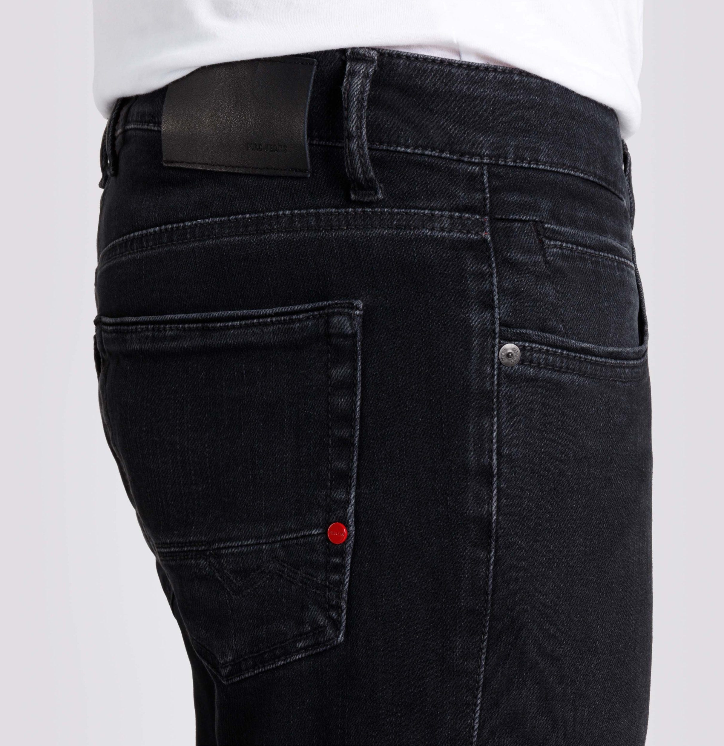 Pipe washed black black H892 5-Pocket-Jeans Arne MAC