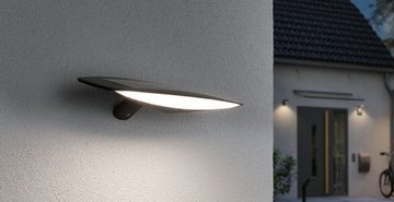 Paulmann Außen-Wandleuchte Kiran, LED fest integriert, Warmweiß, LED-Modul, IP44 280lm Warmweiß mit Bewegungsmelder