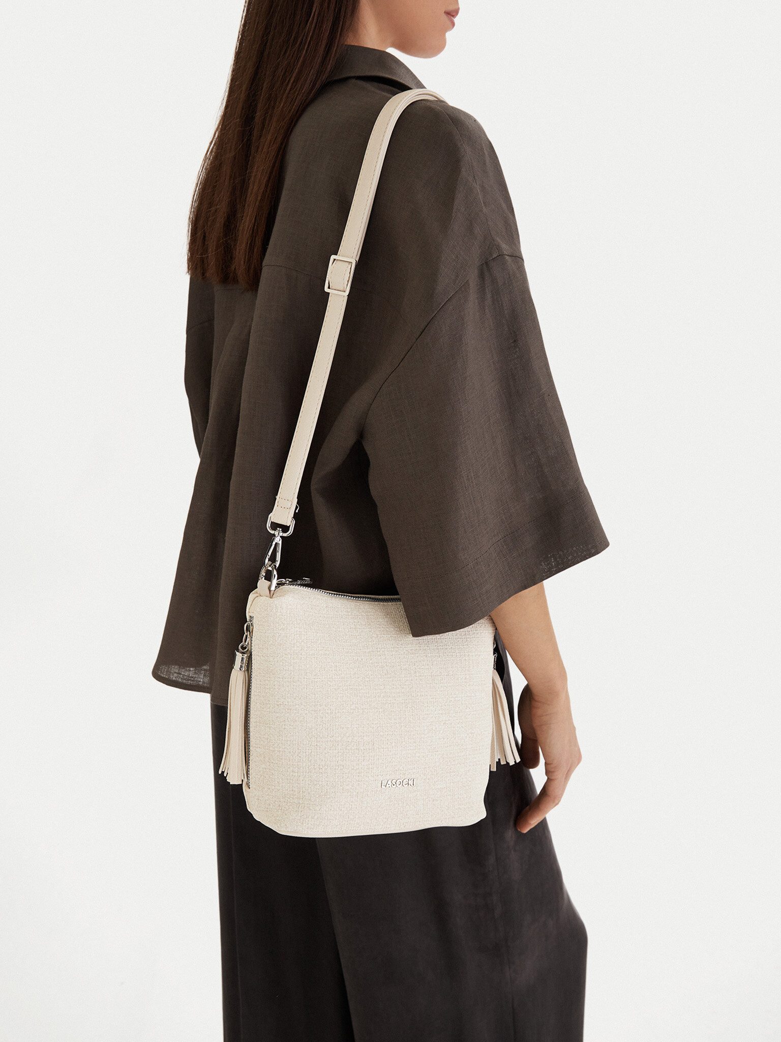 LASOCKI Handtasche Lasocki Damenhandtasche Écru Lasocki-CEO-LSK-X-007-09 Ivory