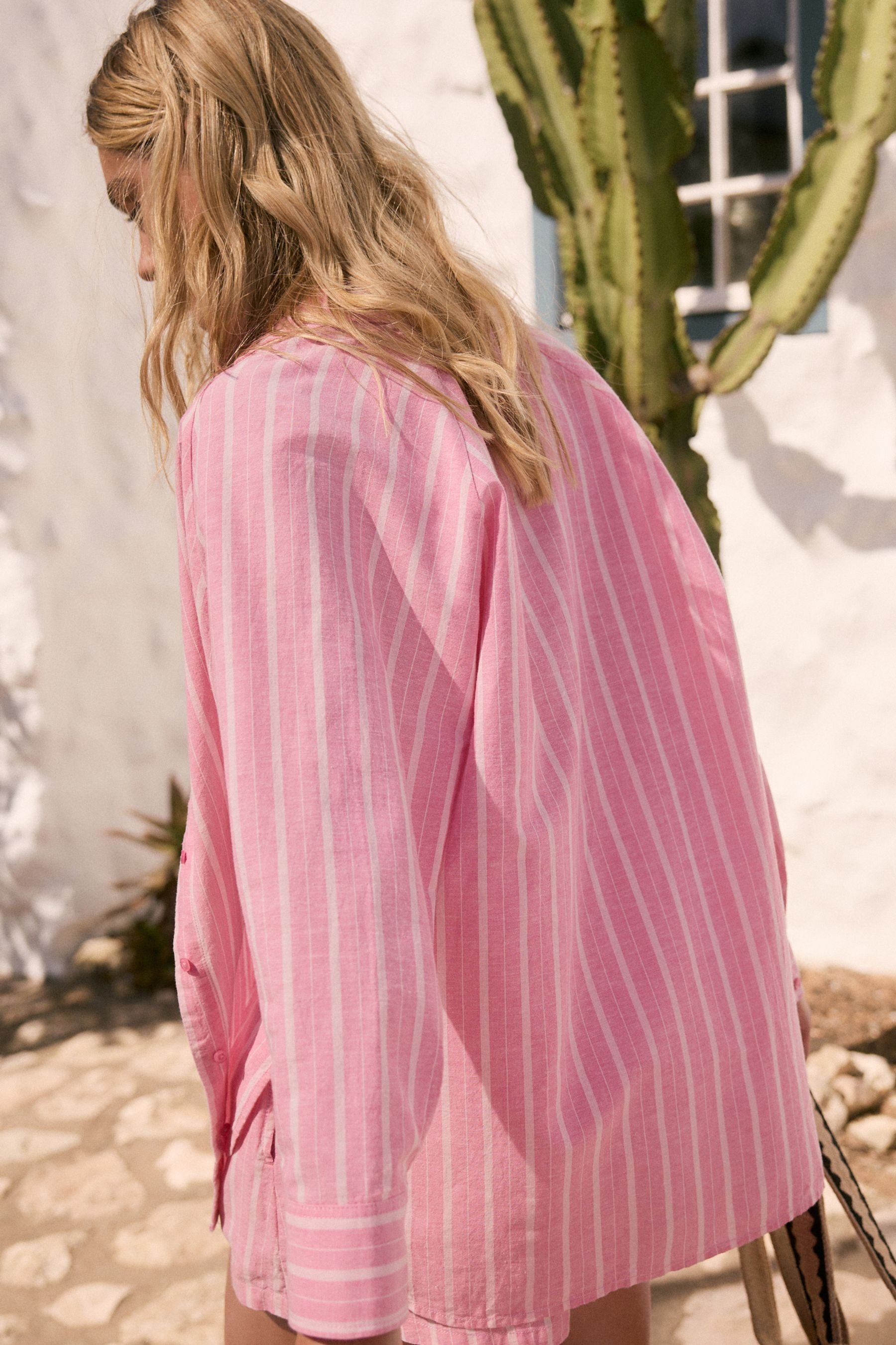 Next Strandshirt Strand-Cover-up aus Leinenmischgewebe (1-tlg) günstig online kaufen