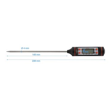 BBQ-Toro Grillthermometer Grillthermometer für Steak, Bratenthermometer digital -40°C bis 300°C