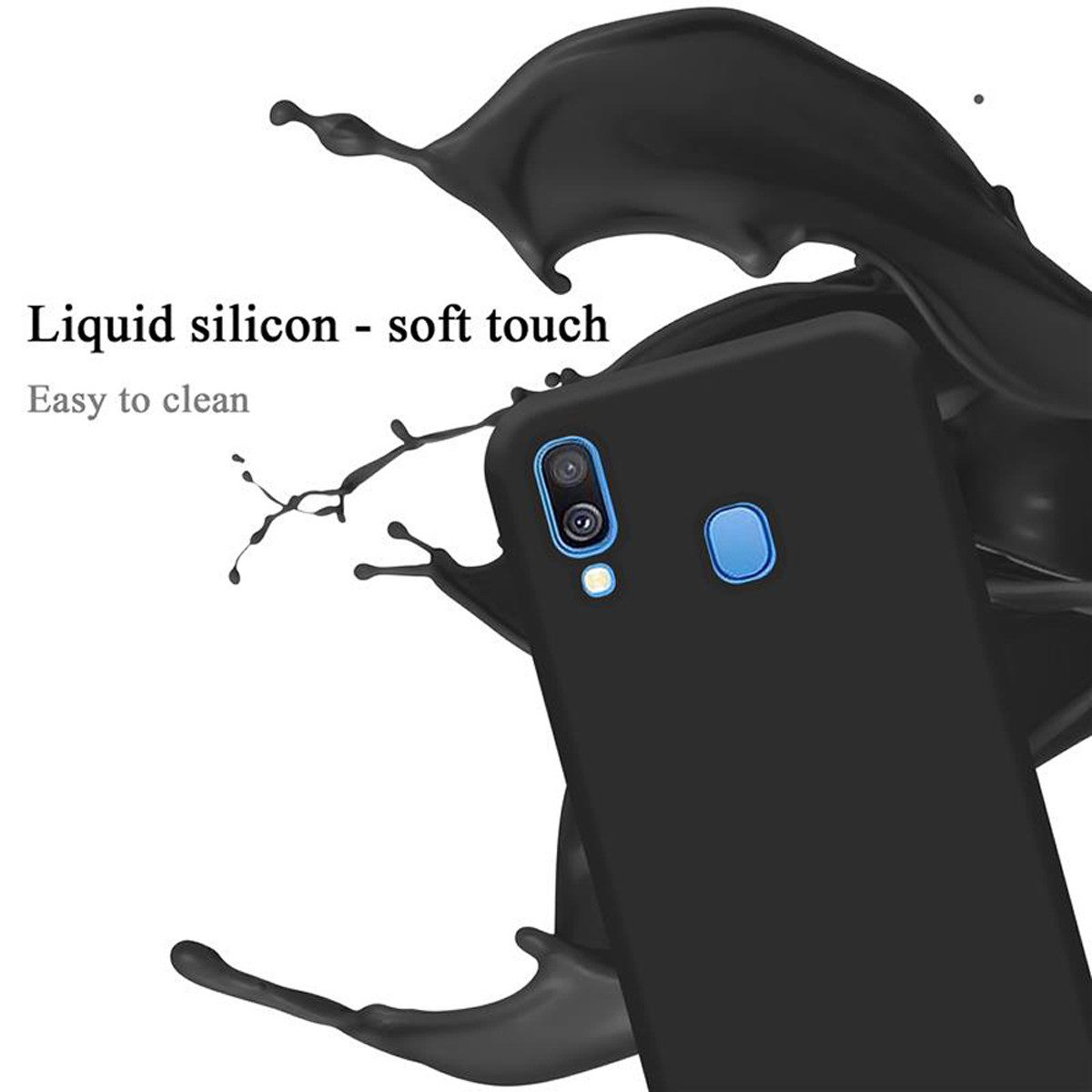 Cadorabo Handyhülle für Samsung Galaxy A40 Hülle Samsung Galaxy A40, Flexible Hülle TPU Silikon Schutzhülle Back Cover Case