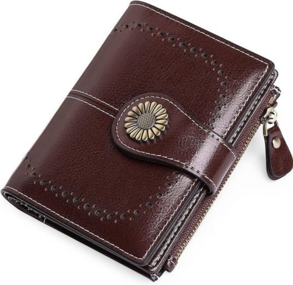PFCTART Geldbörse Damen 16 Karten RFID Geldbörse aus weichem Leder (mit Kar günstig online kaufen