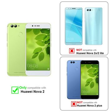 Cadorabo Handyhülle Huawei NOVA 2 Huawei NOVA 2, Klappbare Handy Schutzhülle - Hülle - mit Standfunktion und Kartenfach