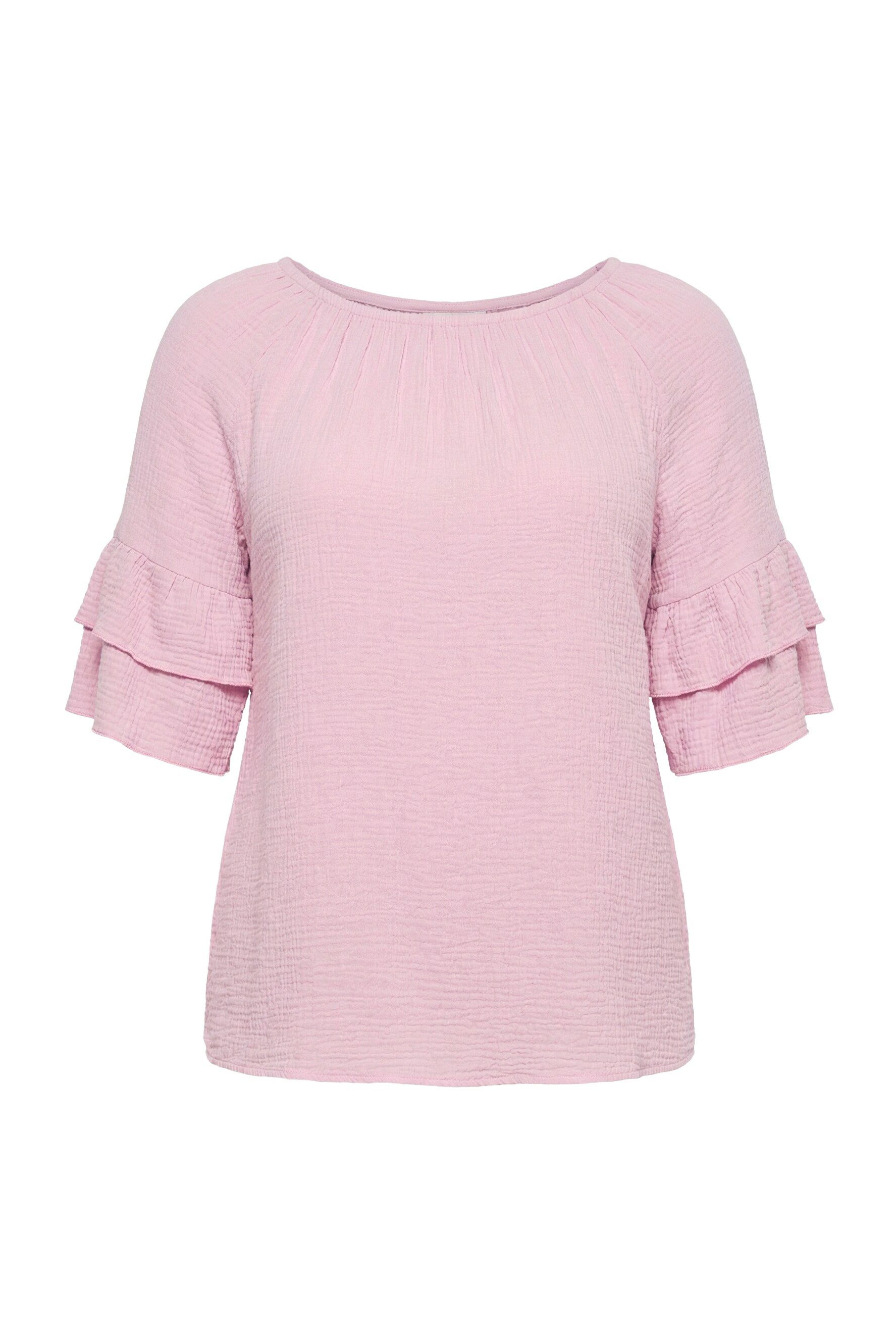 MIAMODA Longbluse Bluse A-Linie Musselin