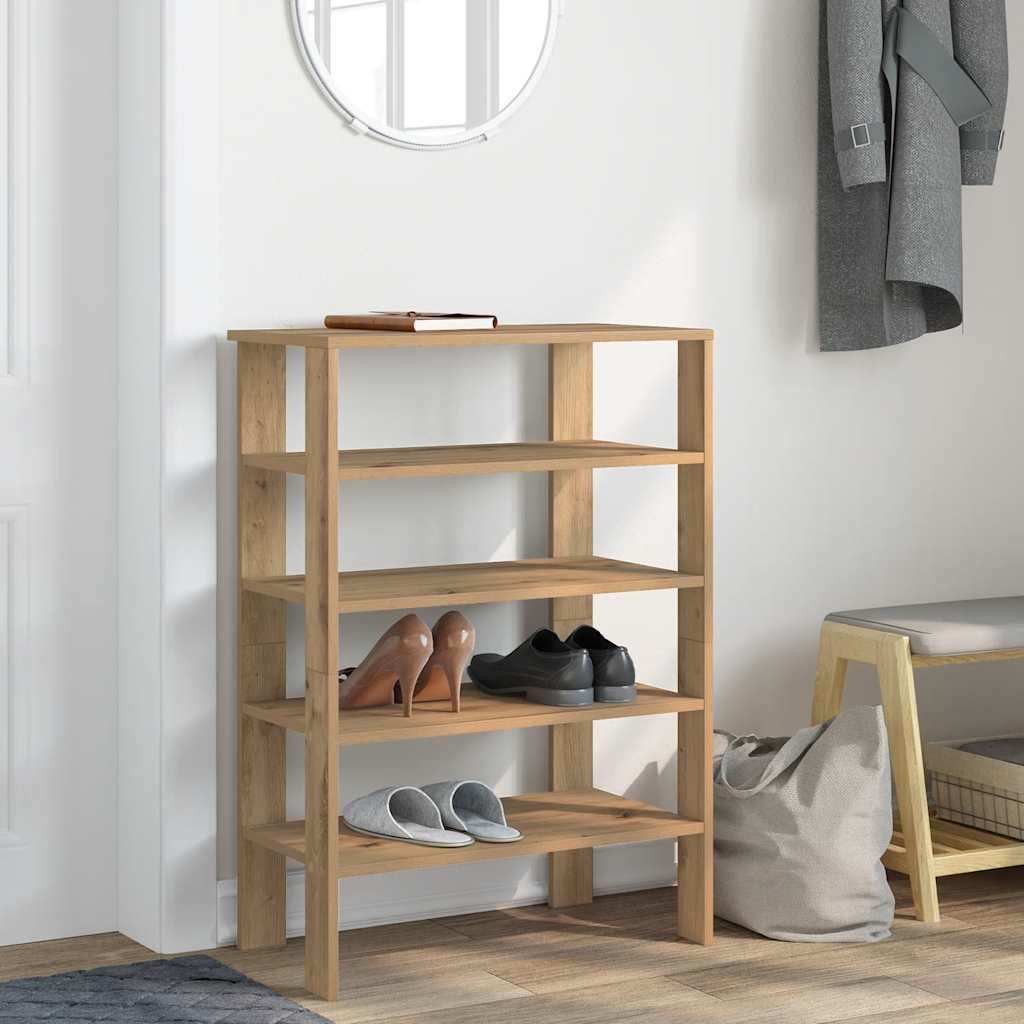 vidaXL Schuhregal Schuhregal Artisan-Eiche 61x32x87,5 cm günstig online kaufen