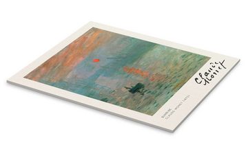 Posterlounge Acrylglasbild Claude Monet, Sunrise, Wohnzimmer Modern Malerei