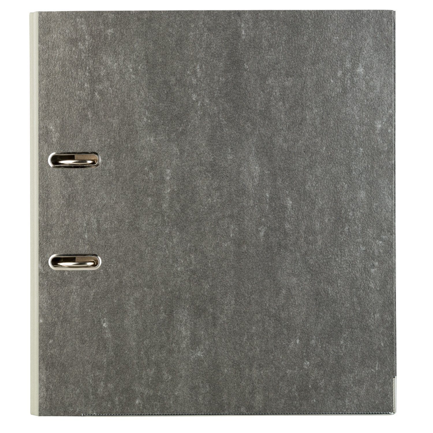 Idena Aktenordner Idena 303072 - Ordner für DIN A4, 5 cm schmal, Wolkenmarmor, grau, 1