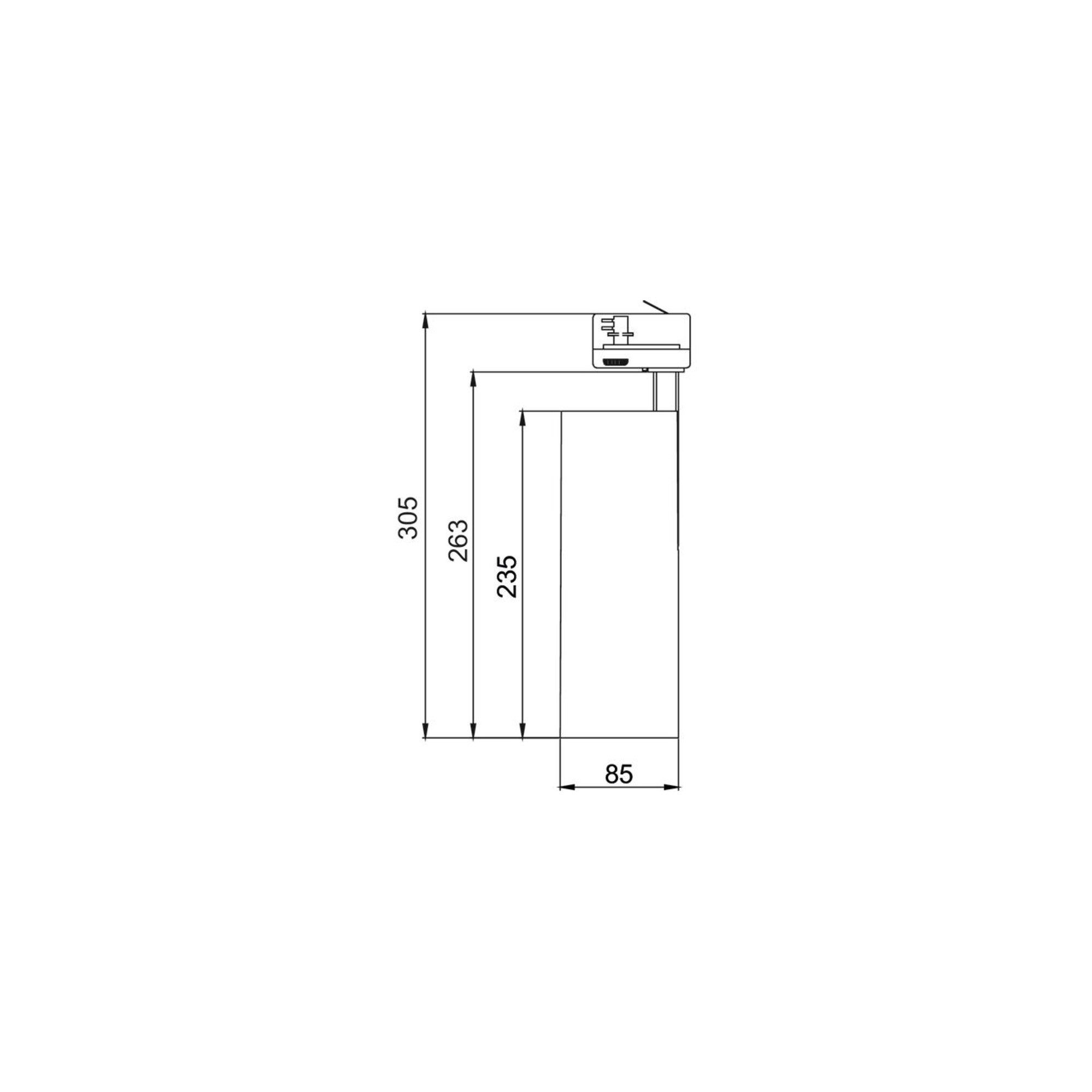Brumberg SUP-Leuchte Brumberg Leuchten LED-Schienenstrahler 3000K schwarz 88397183