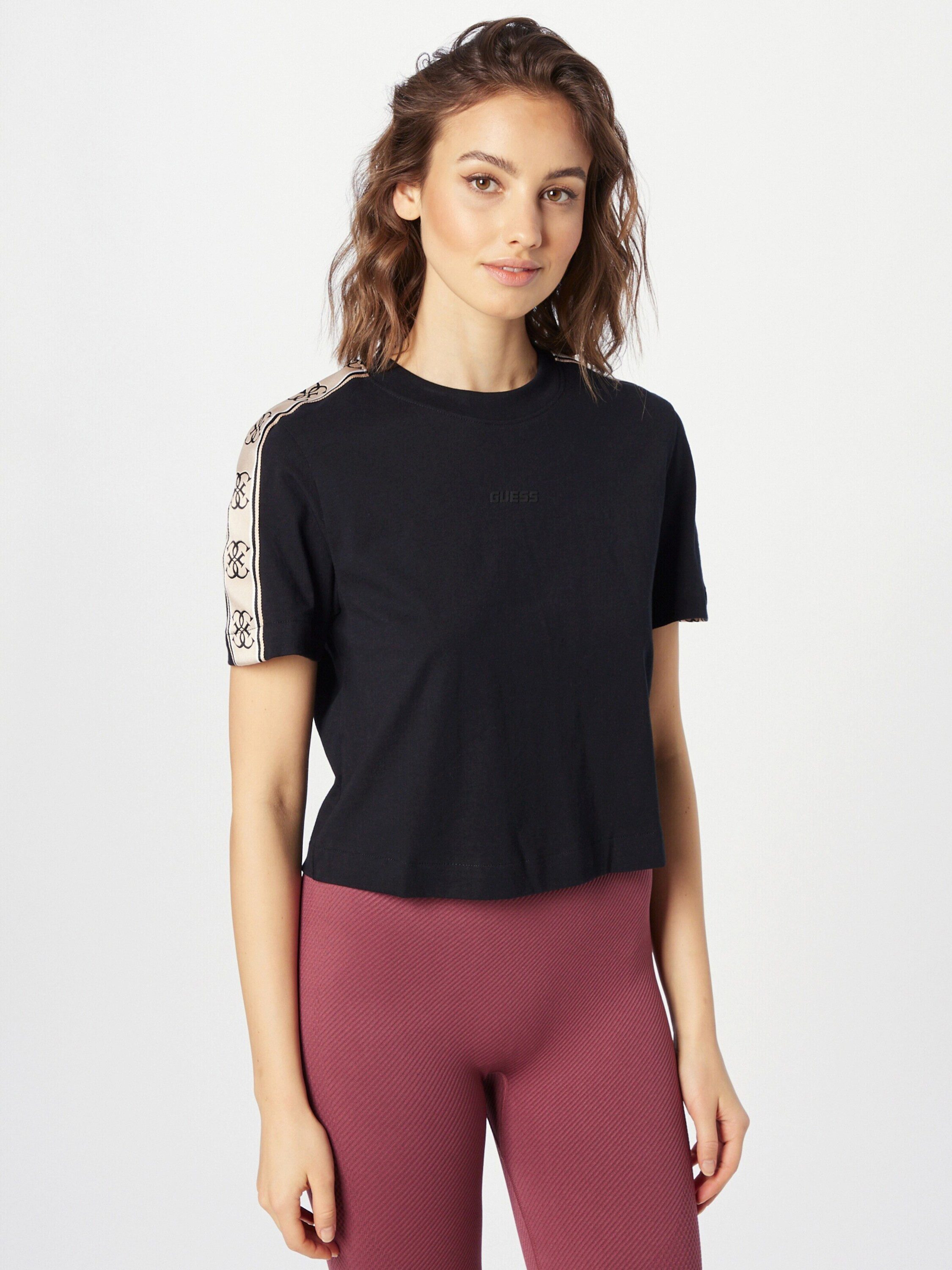 Guess T-Shirt BRITNEY (1-tlg) Seitenstreifen günstig online kaufen