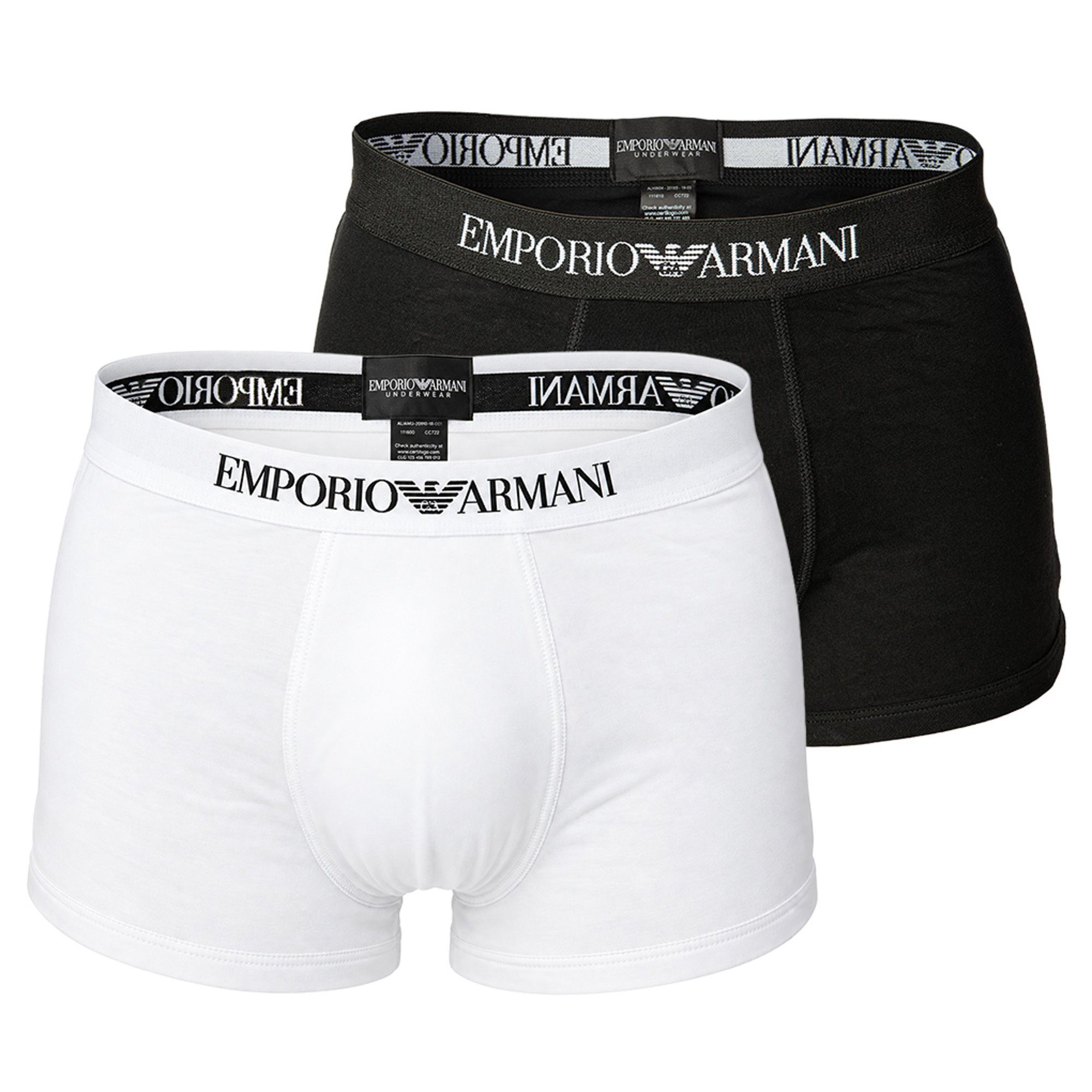 Emporio Armani Boxer Herren Boxershort 2er Pack Viskose (Packung, 2er Pack)