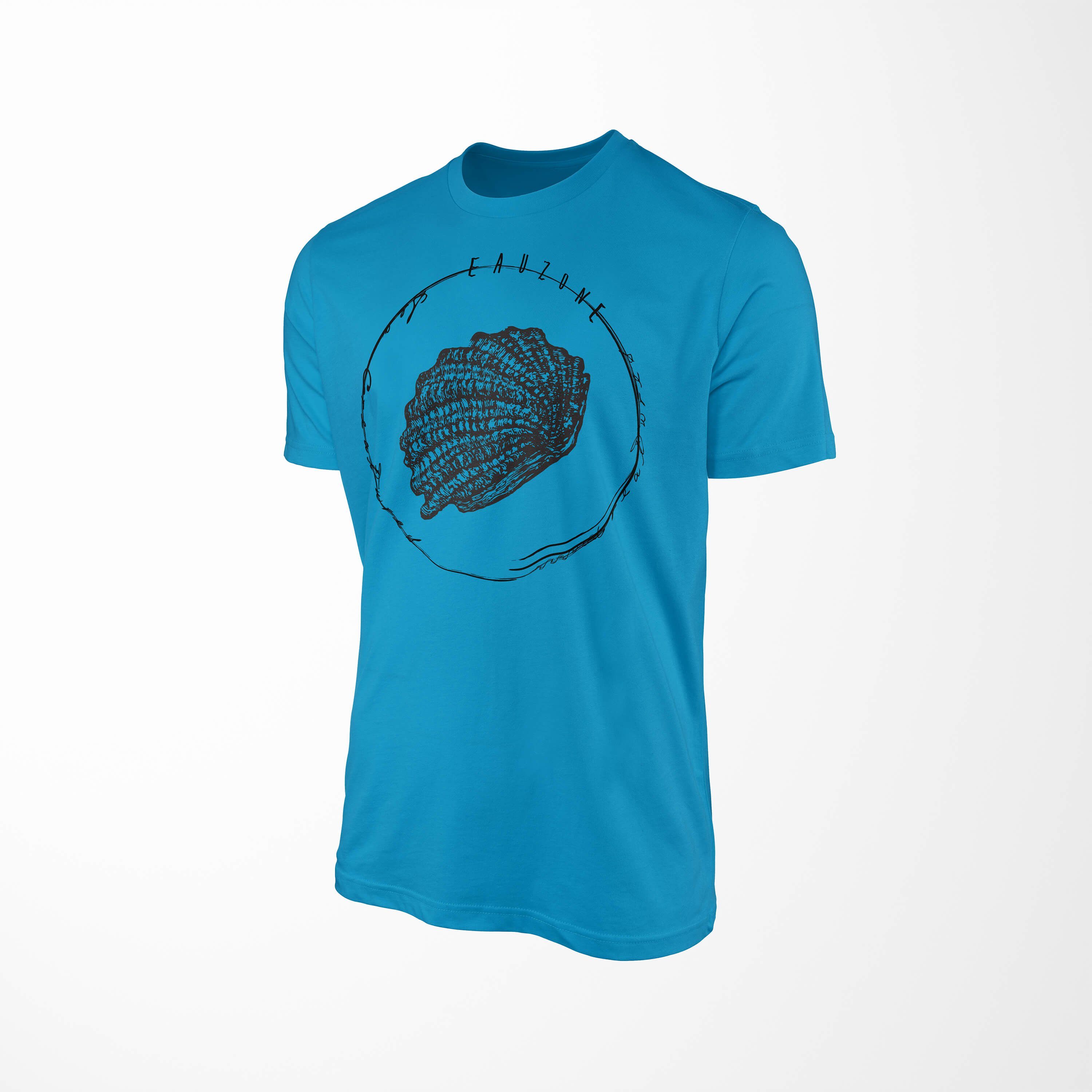 T-Shirt sportlicher 067 Sea Sinus - Tiefsee feine Serie: Schnitt Sea Fische / Creatures, Art und Atoll Struktur T-Shirt