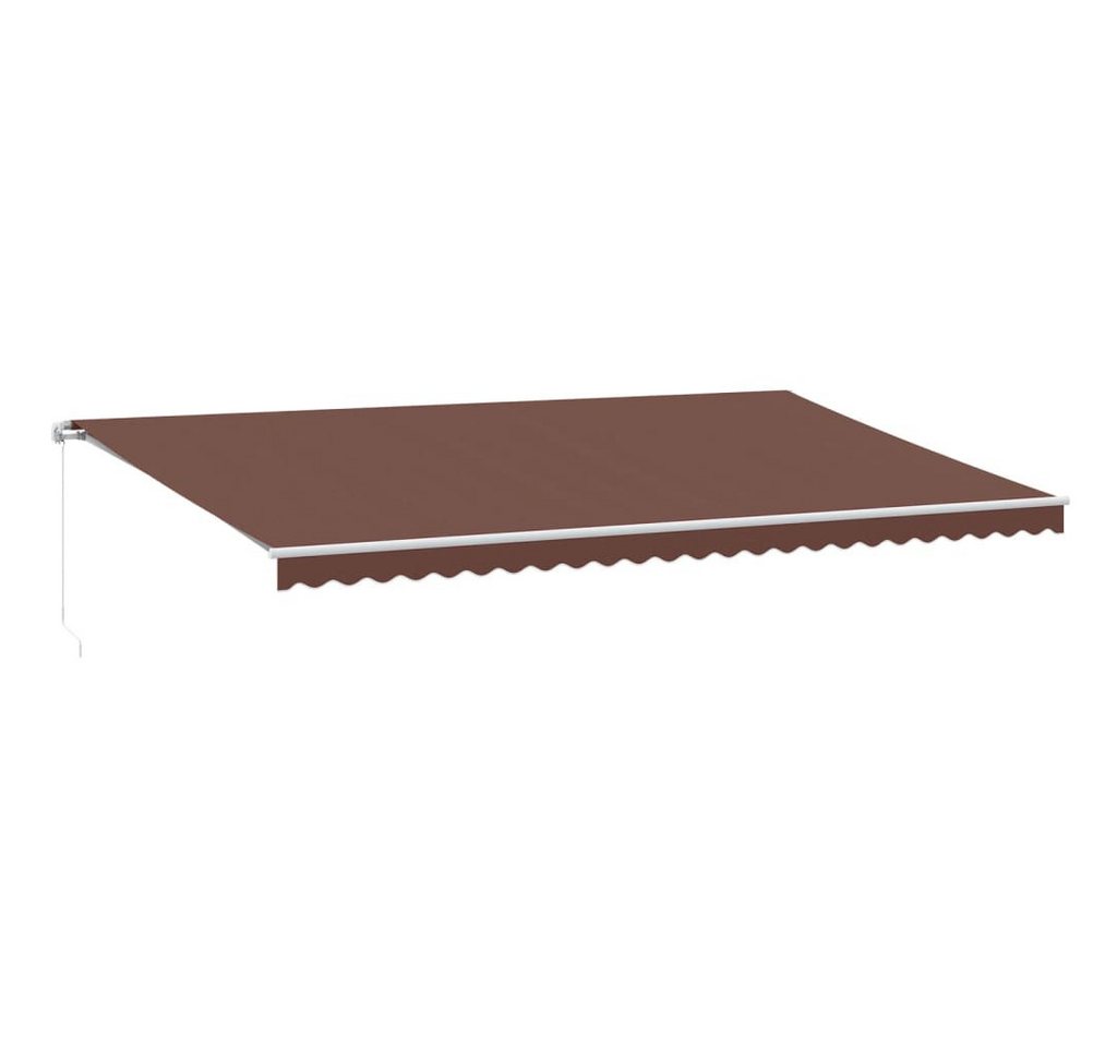 Thumbnail - vidaXL Markise Markise Manuell mit LED Braun 600x350 cm