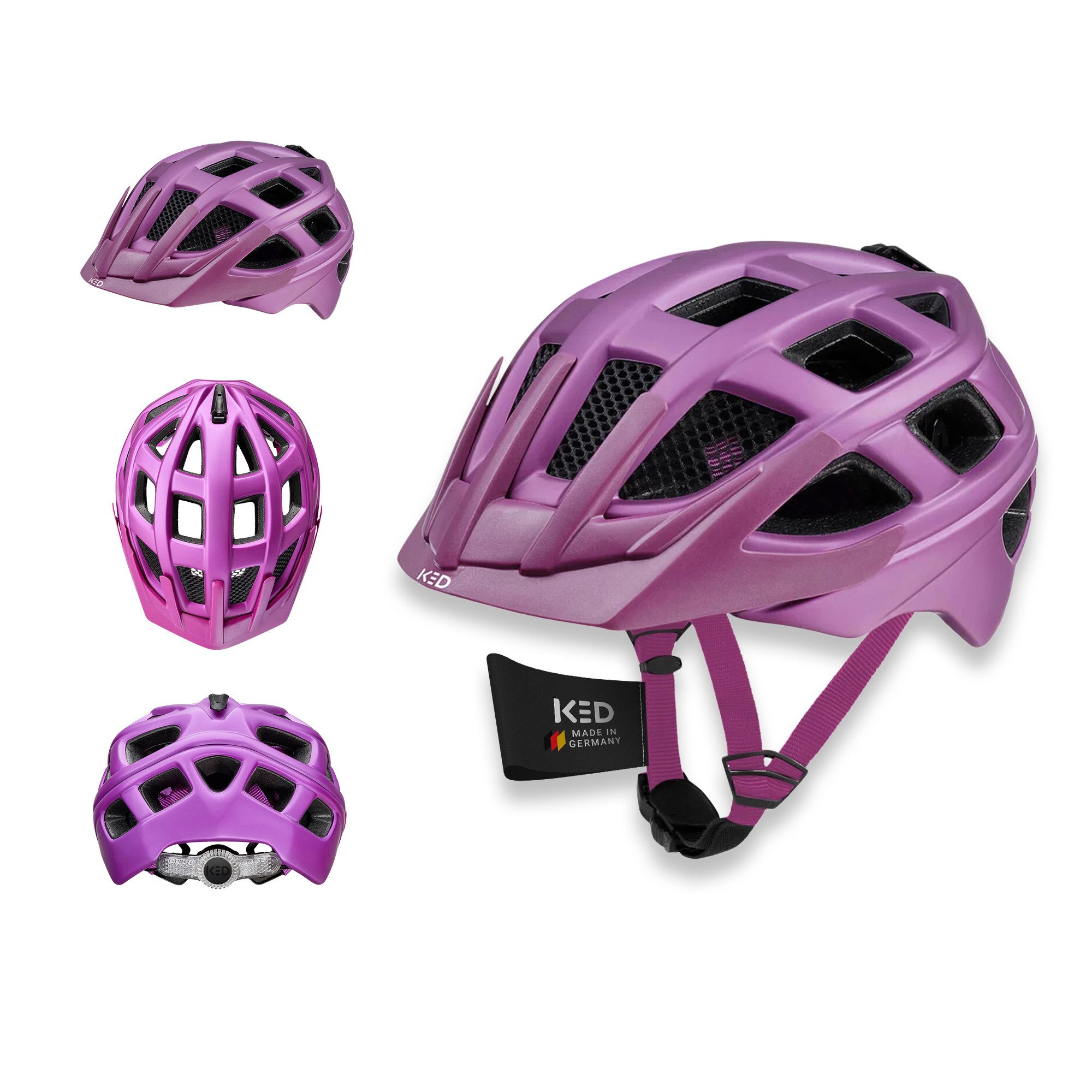 KED Fahrradhelm Kailu Jugend MTB Helm – Robuster Mountainbike-Helm