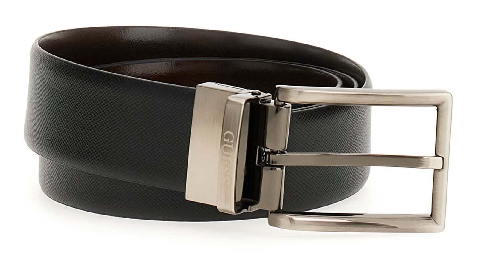 Guess Ledergürtel Adjustable and Reversible Leather Belt aus echtem Leder