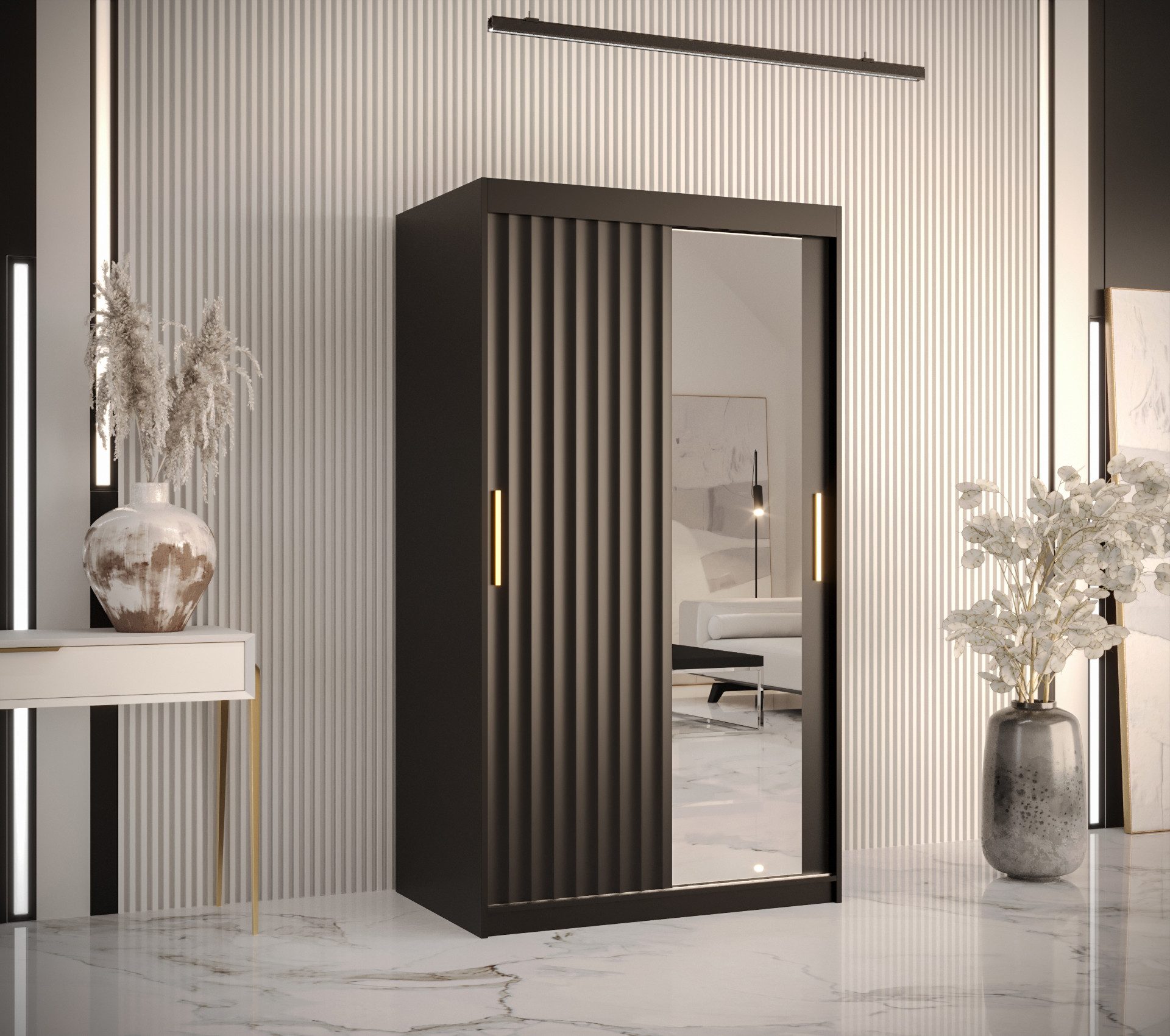 ABIKS MÖBEL Schwebetürenschrank RIFLO WAVE 2 günstig online kaufen