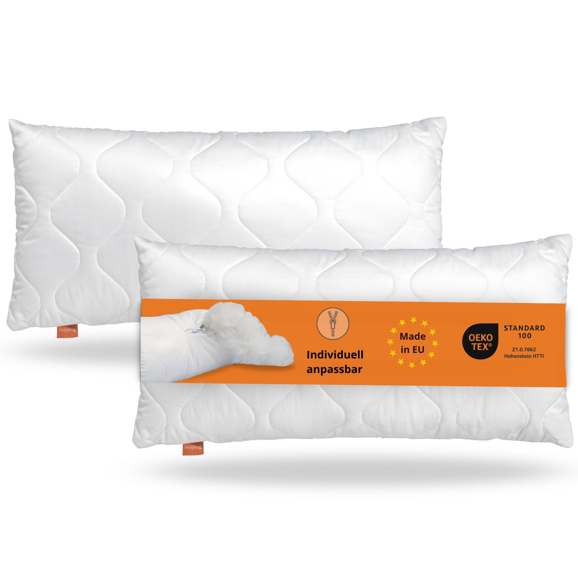 sleepling Kopfkissen Komfort 100, Füllung: 100 % Polyester (Fasern und Fase günstig online kaufen
