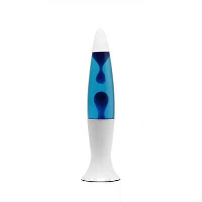 Licht-Erlebnisse Lavalampe ROXY, Tischlampe Blau 40 cm dekorativ stimmungsvolle Magmaleuchte