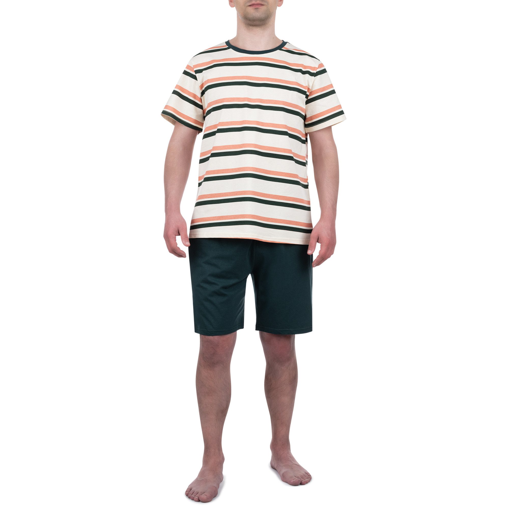 FALKENSTEJN Schlafanzug Komfortabler Herren-Schlafanzug 100% Baumwolle kurz günstig online kaufen