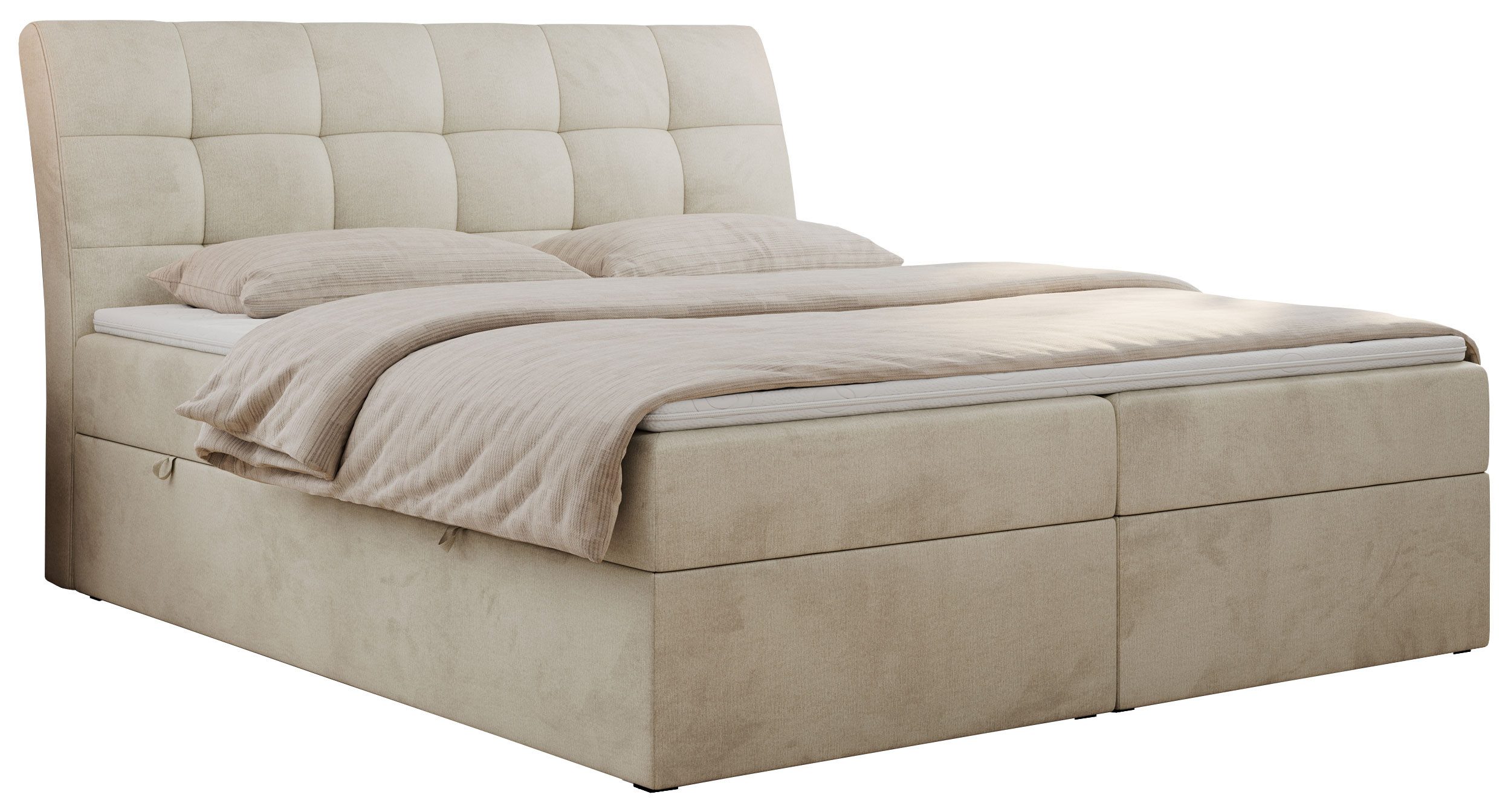 MKS MÖBEL Boxspringbett DIEGOS (Set, Topper günstig online kaufen
