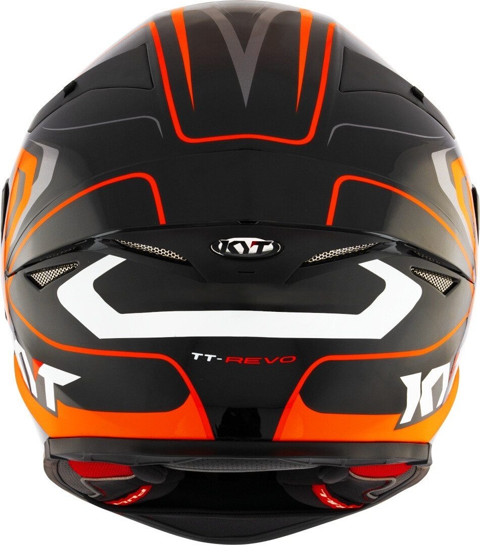 KYT Motorradhelm TT-Revo Overtech Helm, Pinlock, Ratschenverschluss, Spoiler, ECE 22.06