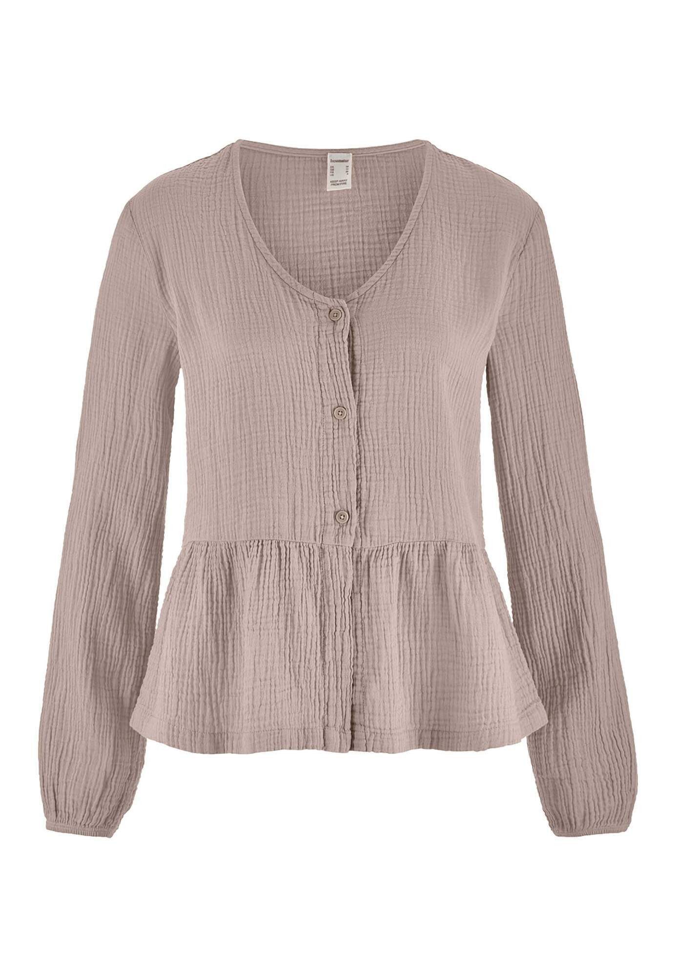 Pyjamaoberteil aus reiner Bio-Baumwolle