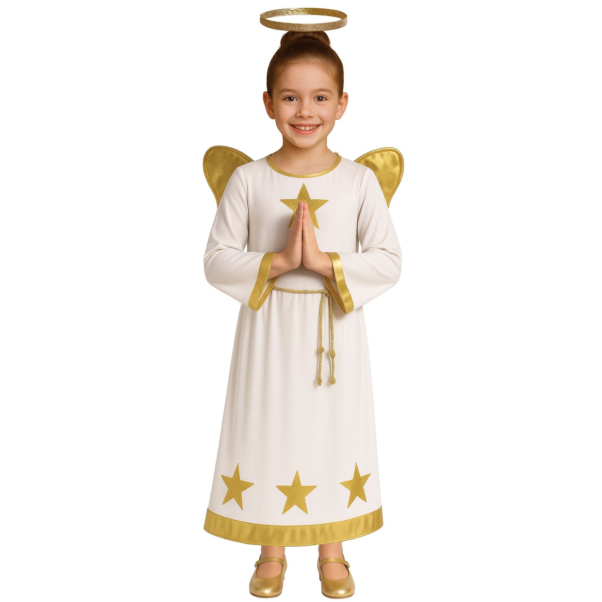 Fiestas Guirca Kostüm Engel mit Flügel für Kinder