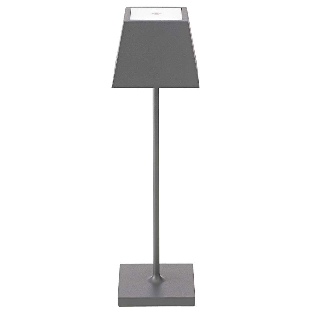 SIGOR Außen-Tischleuchte, LED-Leuchtmittel fest verbaut, Warmweiß, Außenleuchte LED Tischleuchte anthrazit