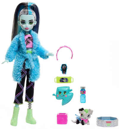 Mattel® Anziehpuppe Monster High, Creepover Frankie - Schaurig schöne Pyjamaparty