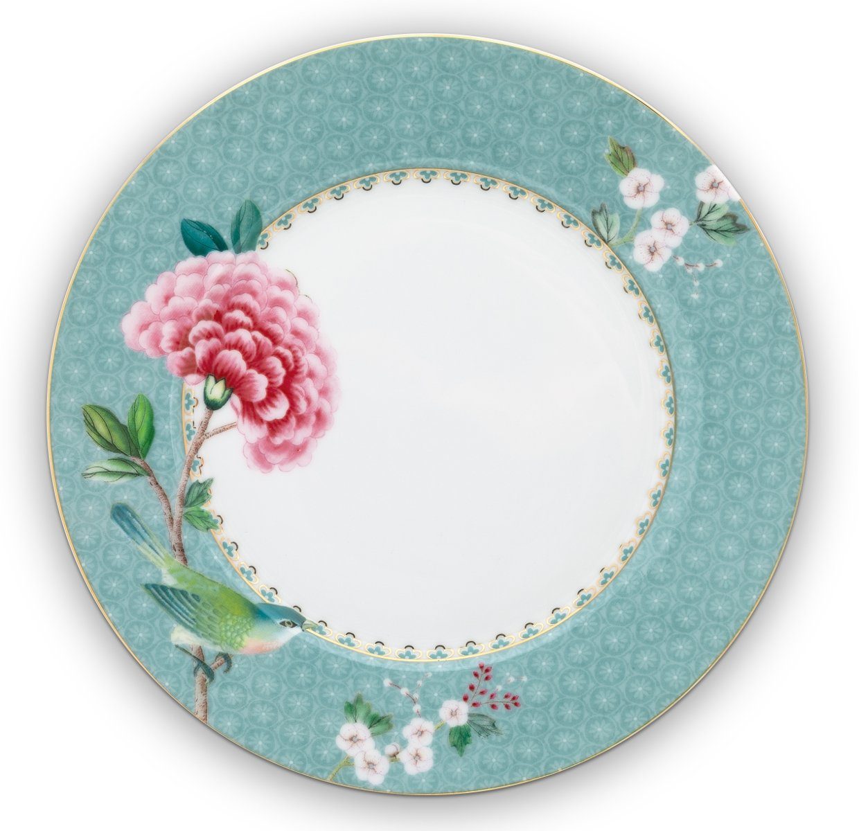 PiP Studio Frühstücksteller Blushing Birds Frühstücksteller blue 21 cm, Plate Blushing Birds Blue 21cm