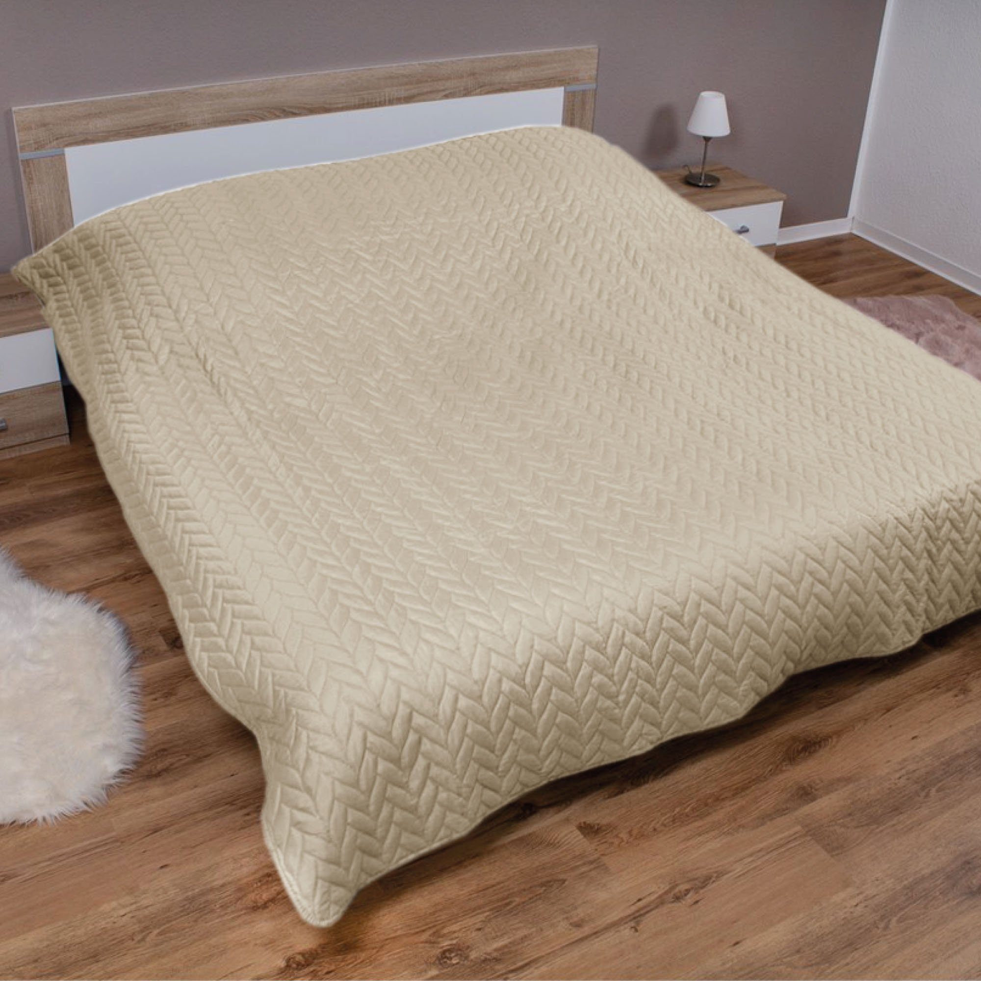 Bestlivings Tagesdecke Bettüberwurf gesteppt, XXL Sofaüberwurf günstig online kaufen