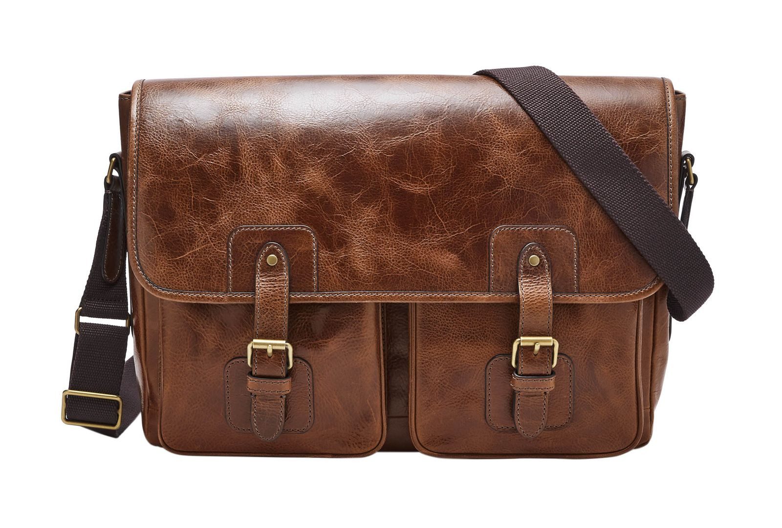 Fossil Laptoptasche Messenger, aus echtem Rindsleder