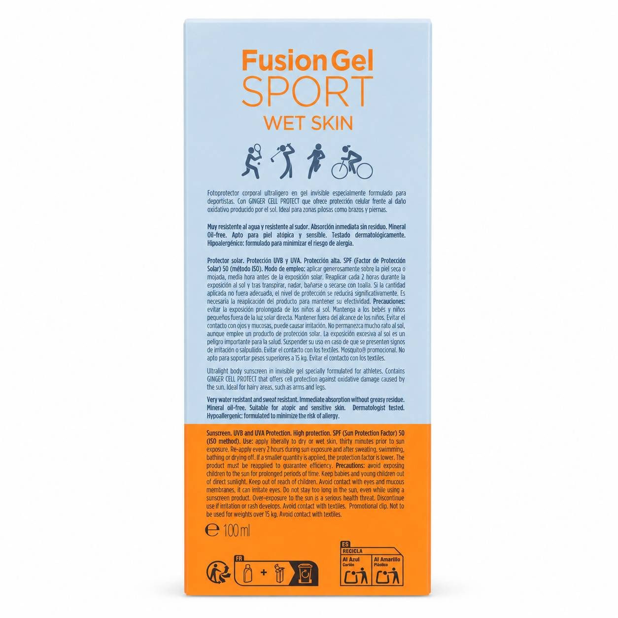 Isdin Feuchtigkeitscreme Fotoprotector Fusion Gel Sport LSF 50