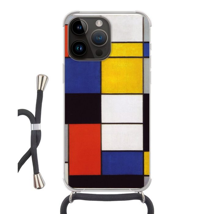MuchoWow Handyhülle Komposition A - Piet Mondrian Handyhülle Telefonhülle Apple iPhone 14 Pro