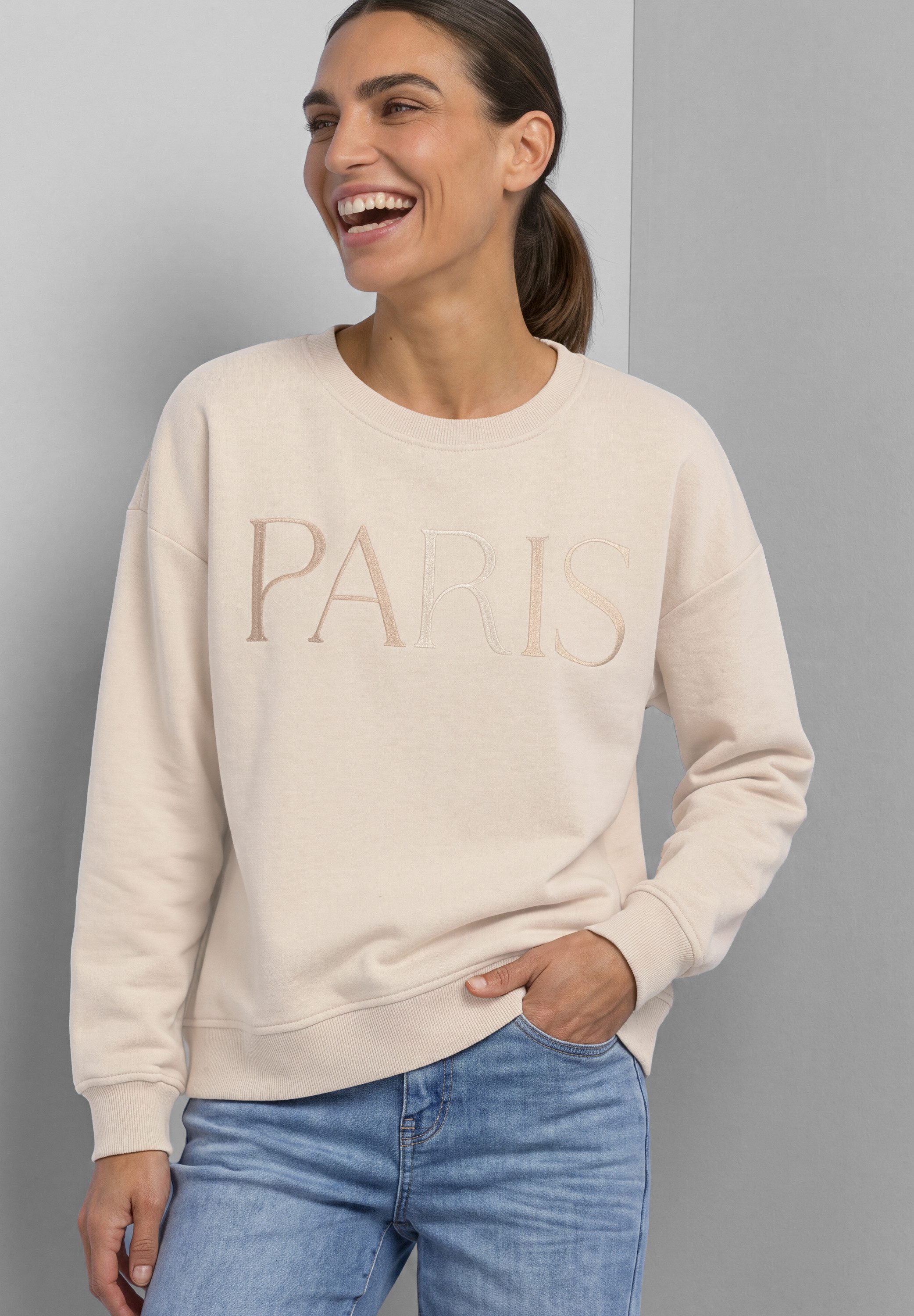 STREET ONE Sweatshirt aus softem Materialmix