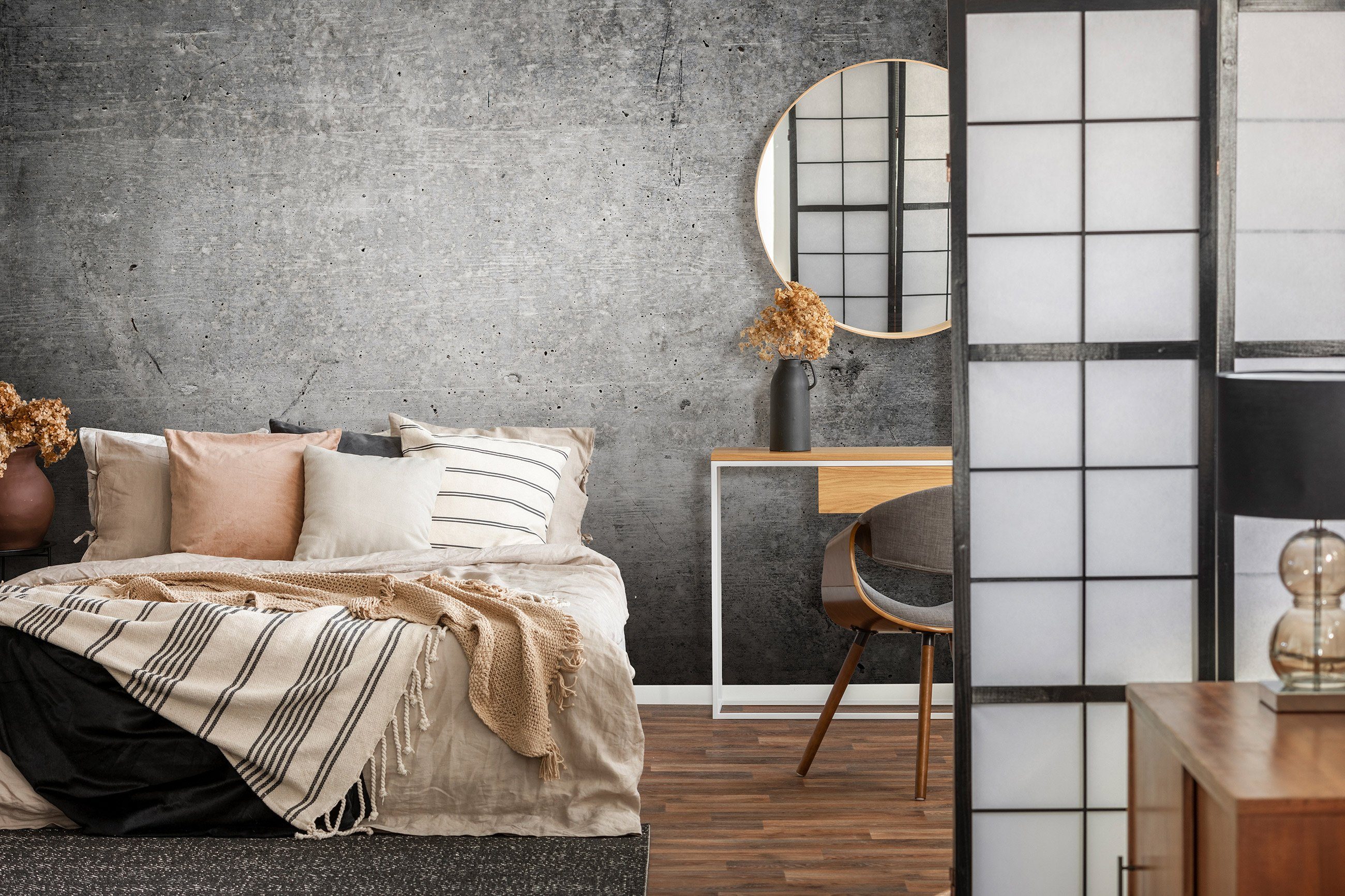 Glatt Wandtapete, Modern, Struktur, Loft, Wallarena Tapete Vliestapete Motivtapete inklusive Imitation, Kleister Vlies, Fototapete Schlafzimmer Wohnzimmer Vlies Beton Tapete