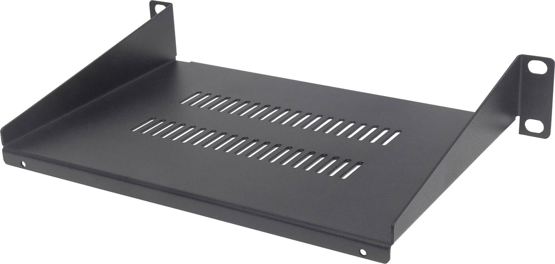 Intellinet Kabelkanal INTELLINET 25,4cm 10Z Fachboden zur Frontmontage 1 HE Montage an de...