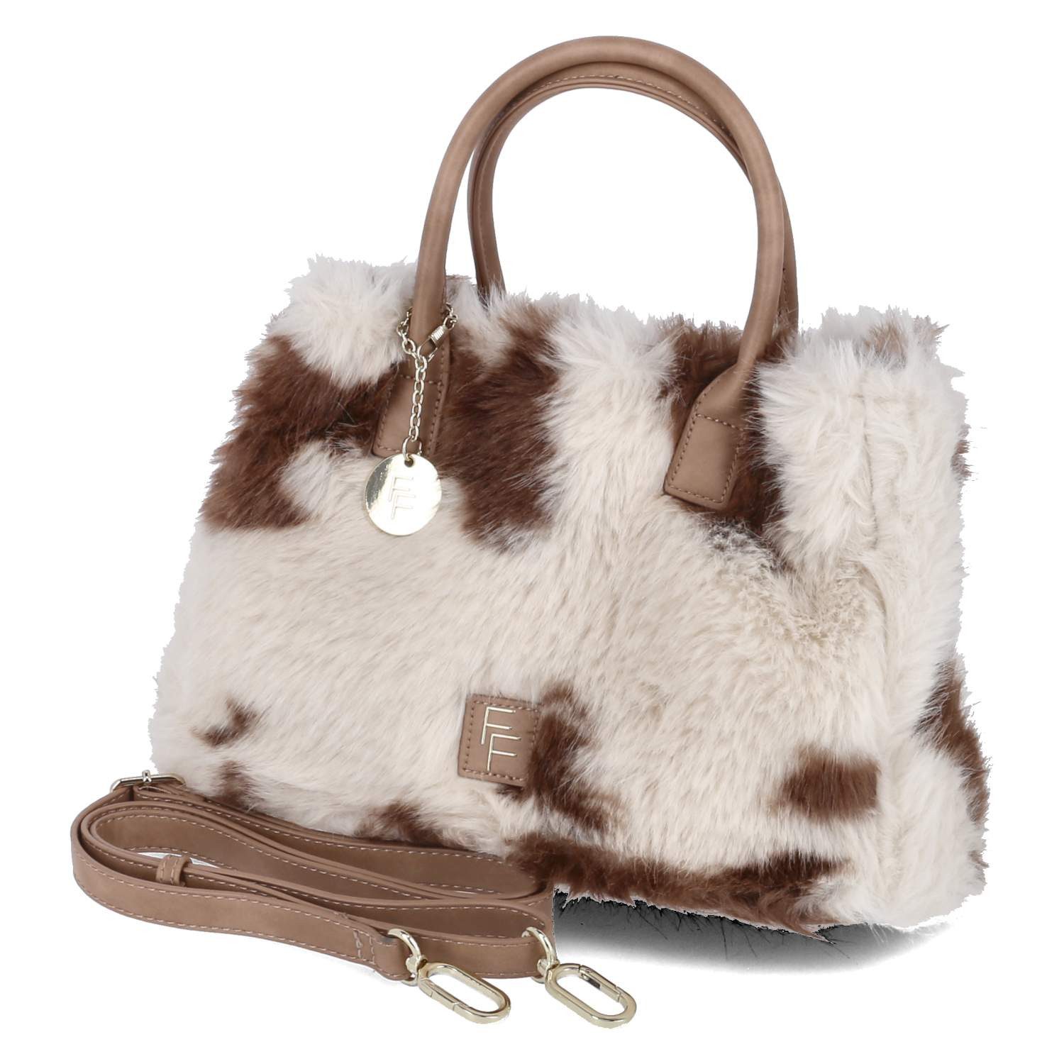 Fräulein Frida Handtasche Fräulein Frida FF2007,320 Damen Textil beige günstig online kaufen